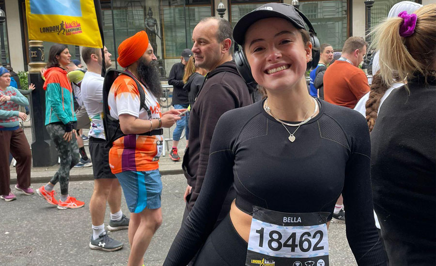 Bella Clements, LSHTM’s 3rd fastest runner and student caller. Credit: Bella Clements