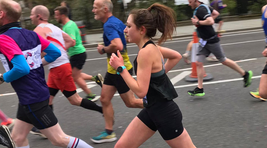 Mollie Virgo running at LLHM