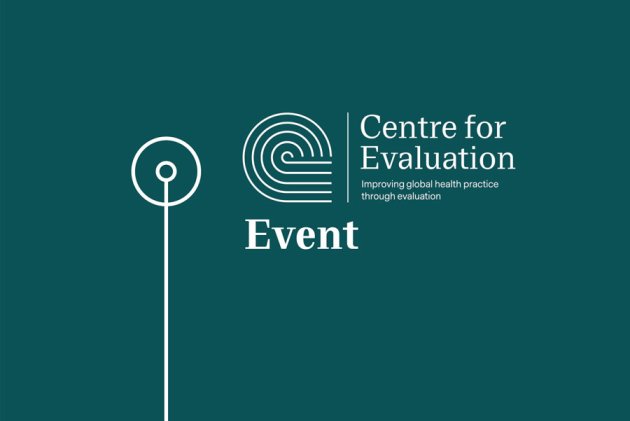 Centre for Evaluation logo on a green card